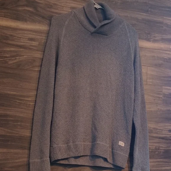 Jack & Jones " Jortony " 100% Cotton Shawl Neck Sweater - Men's Small - Grey - Picture 5 of 7